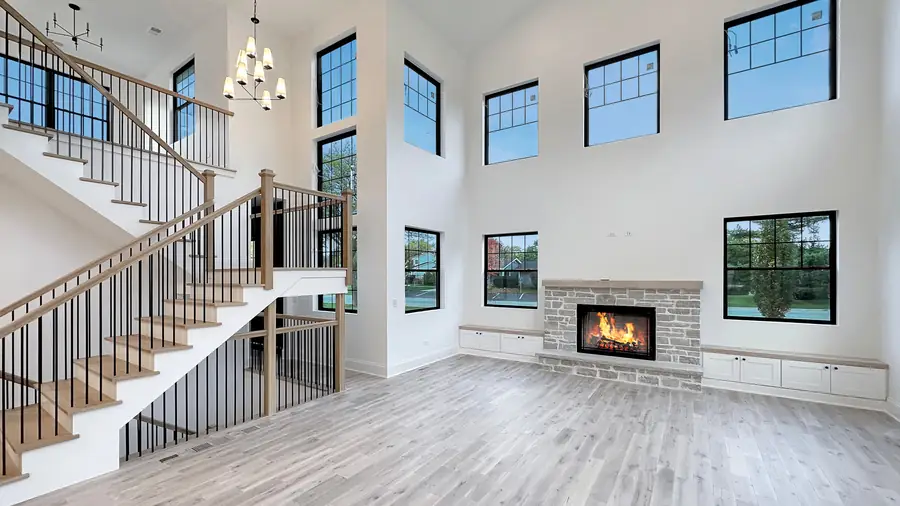 Custom home exterior built by Skycrest Homes in the Chicago suburbs