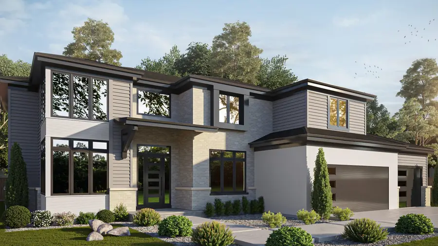 Exterior of a renovated home in Hinsdale by Skycrest Homes