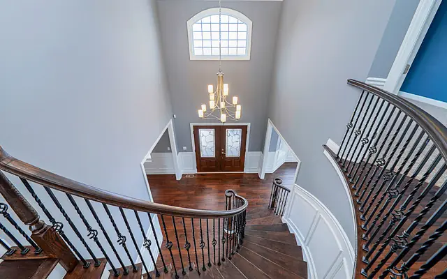 Curved Foyer Custom Home in Ashwood Park by Skycrest Homes