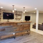 Naperville finished basement with bar